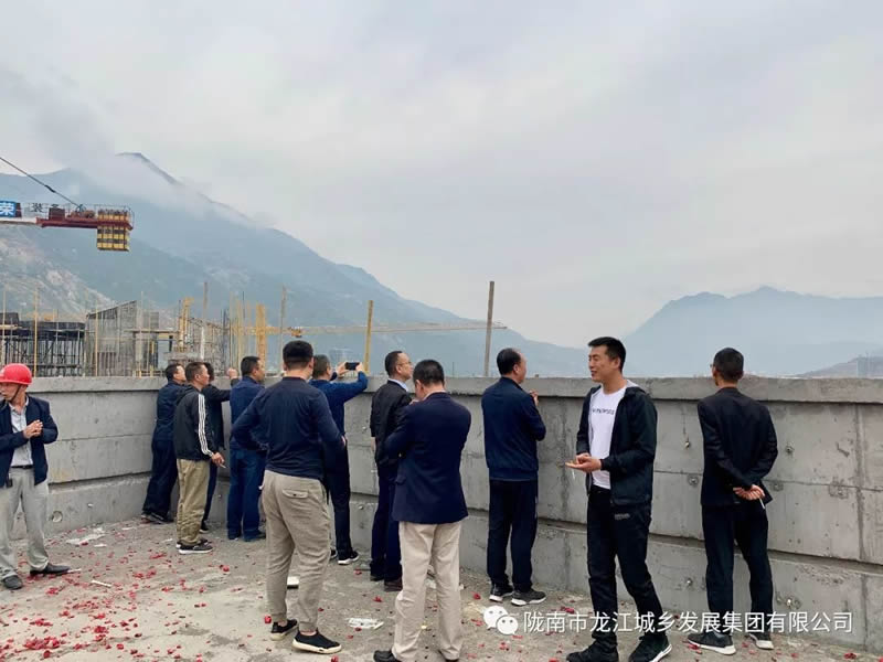 匠心傾注、喜封金頂——龍江?雙子座商住小區(qū)主體順利封頂